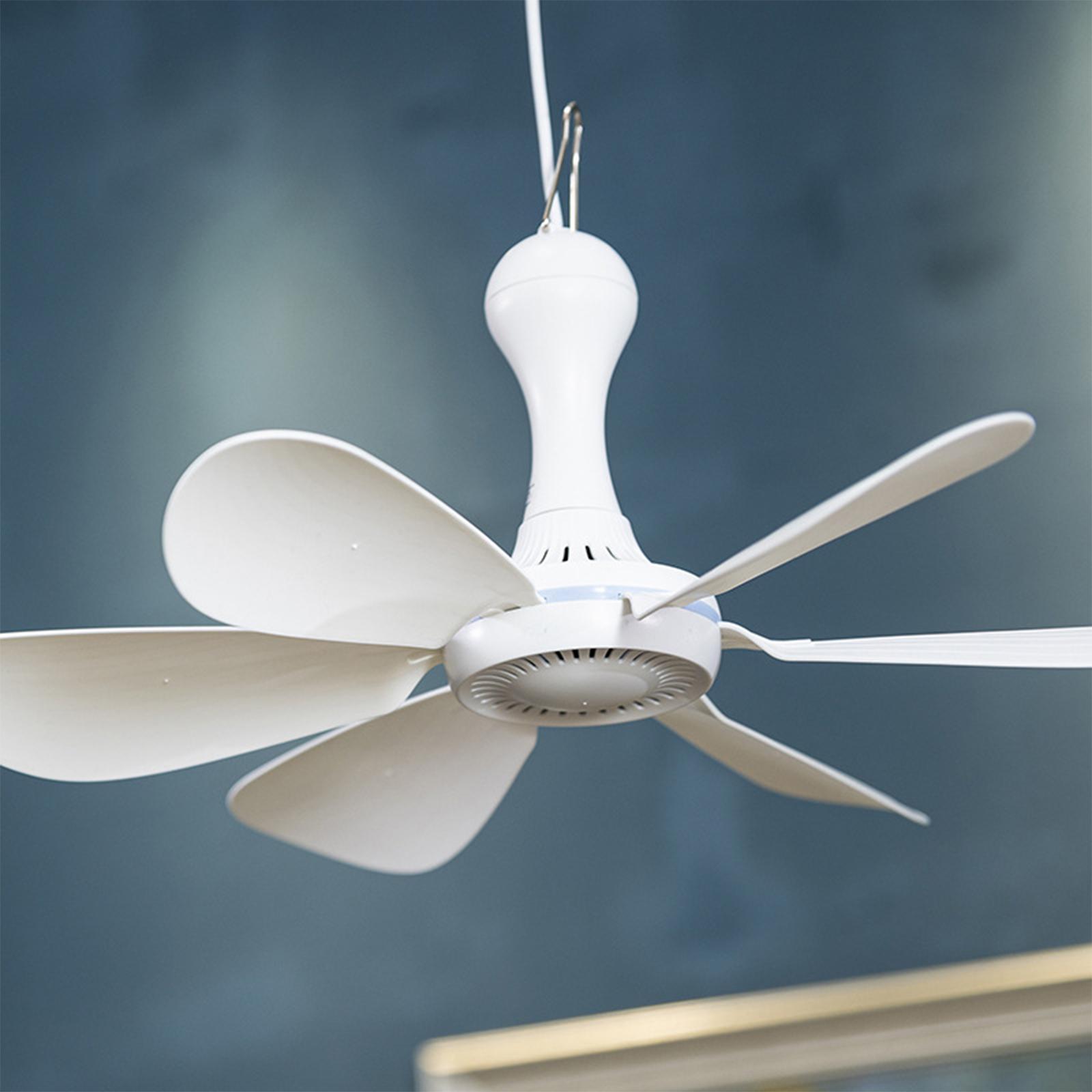 Portable Mini USB Ceiling Fan Hanging Fan USB Cooler Quiet Office