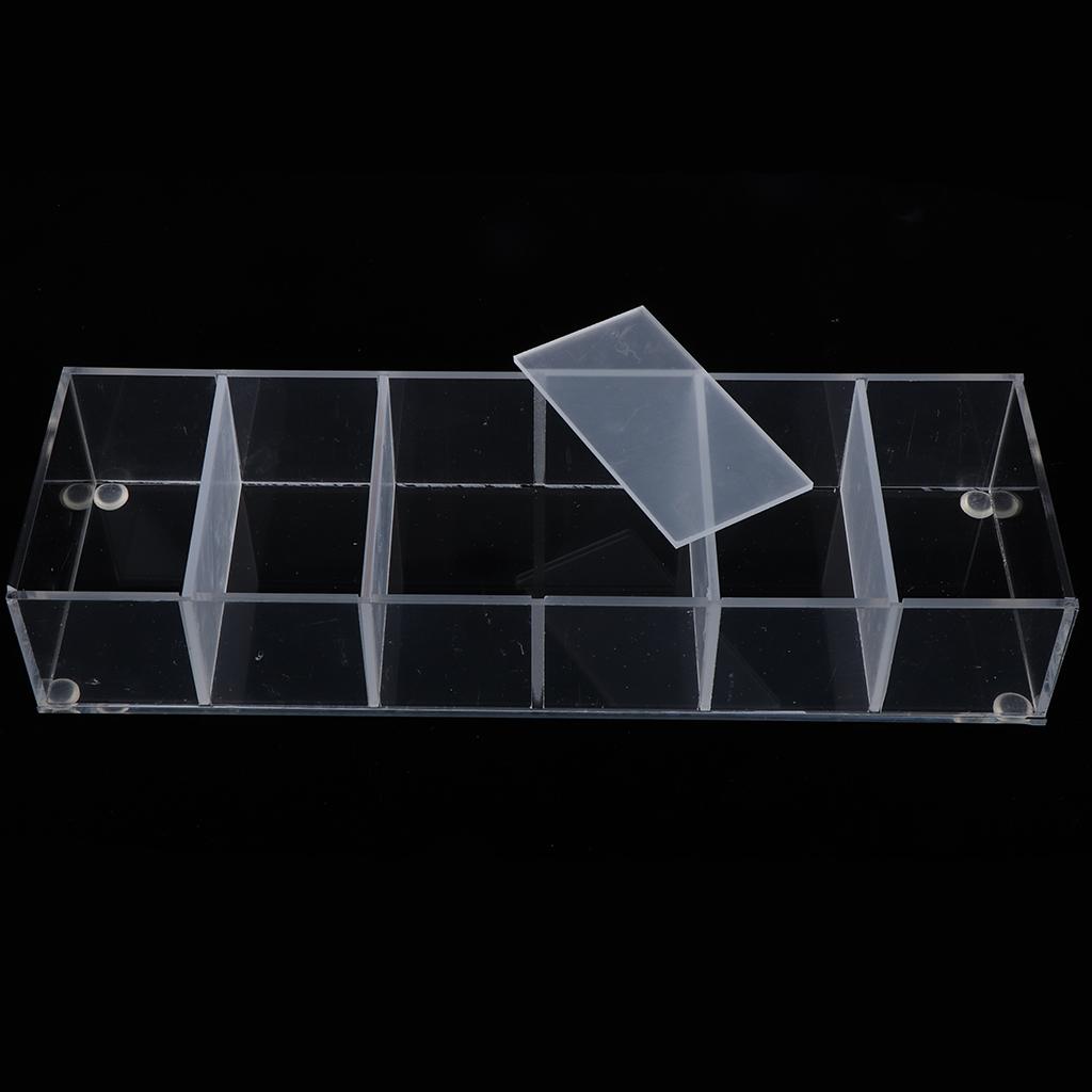 Makeup Organizer Compact Powder Display Holder 6 Slot Acrylic Storage Case