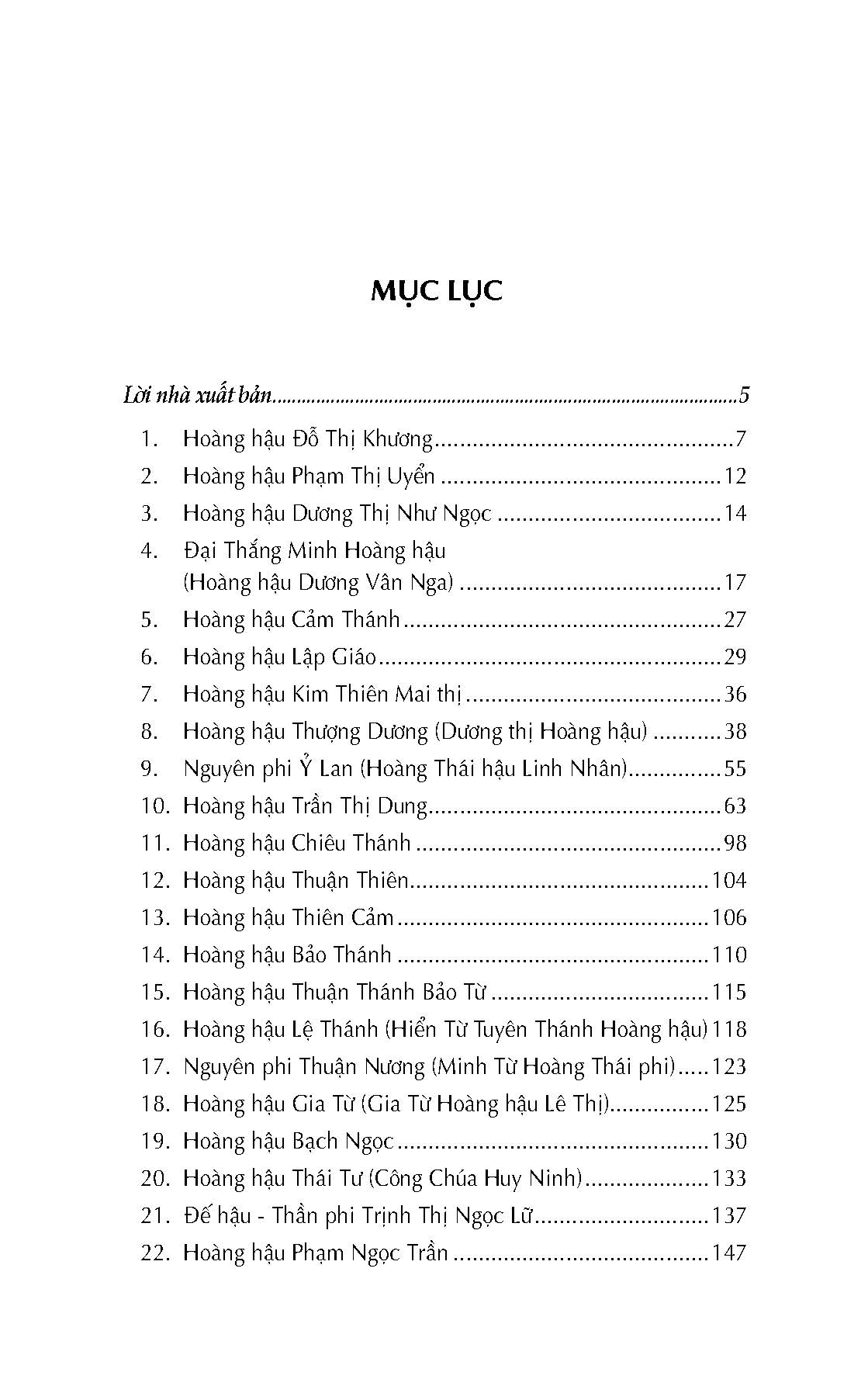 54 Vị Hoàng Hậu Việt Nam (Tb)