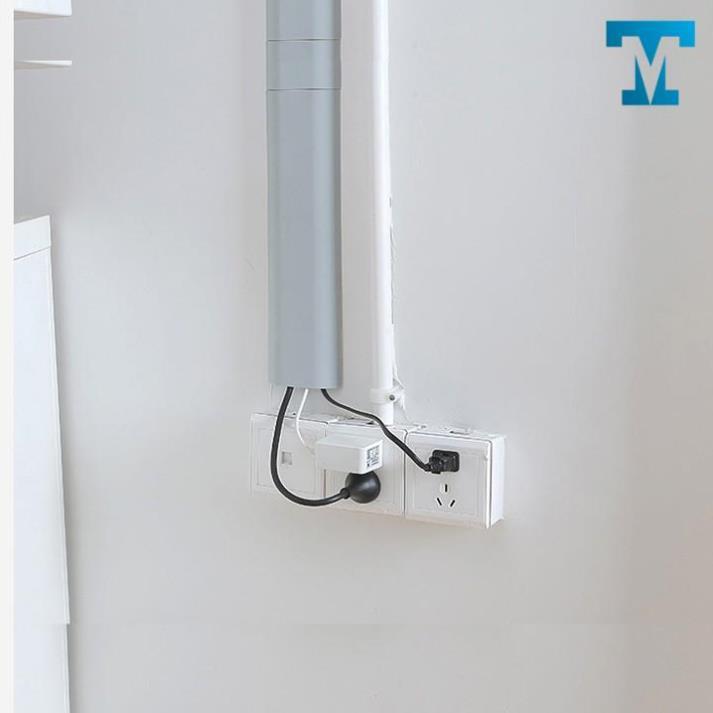 Ống bọc luồn dây điện khổ to 6 kẹp thu gọn cáp sạc tivi máy tính văn phòng gắn dán tường có nẹp giữ youngcityshop 30.000