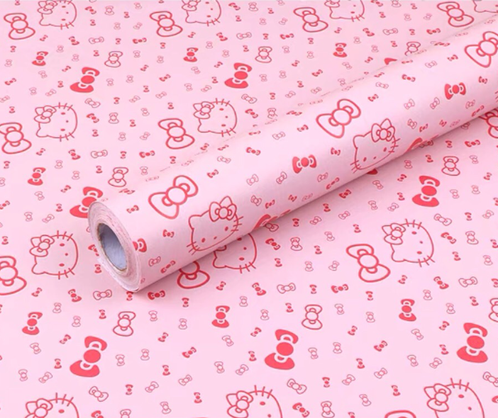 Combo 10 mét giấy dán tường, decal dán tường trang trí nhà cửa KITTY NƠ khổ 45cm
