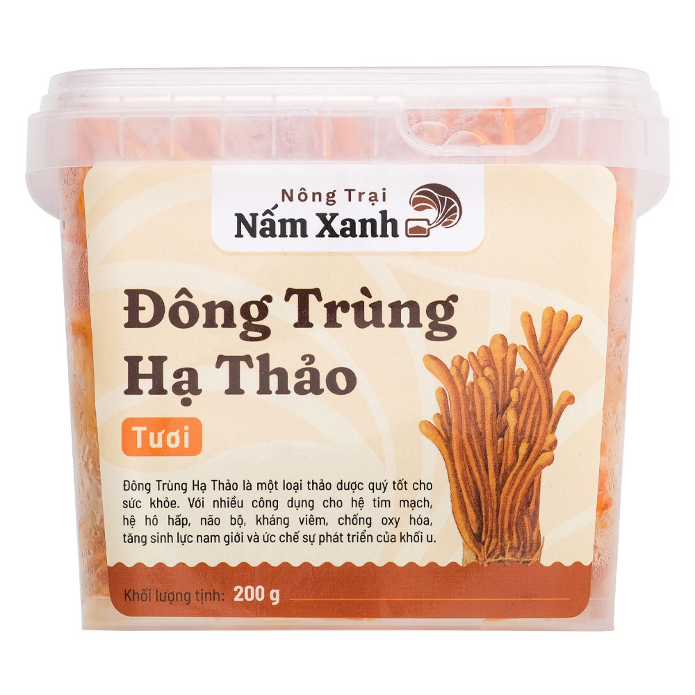 Đông Trùng Hạ Thảo Tươi 200gr - Nông Trại Nấm Xanh