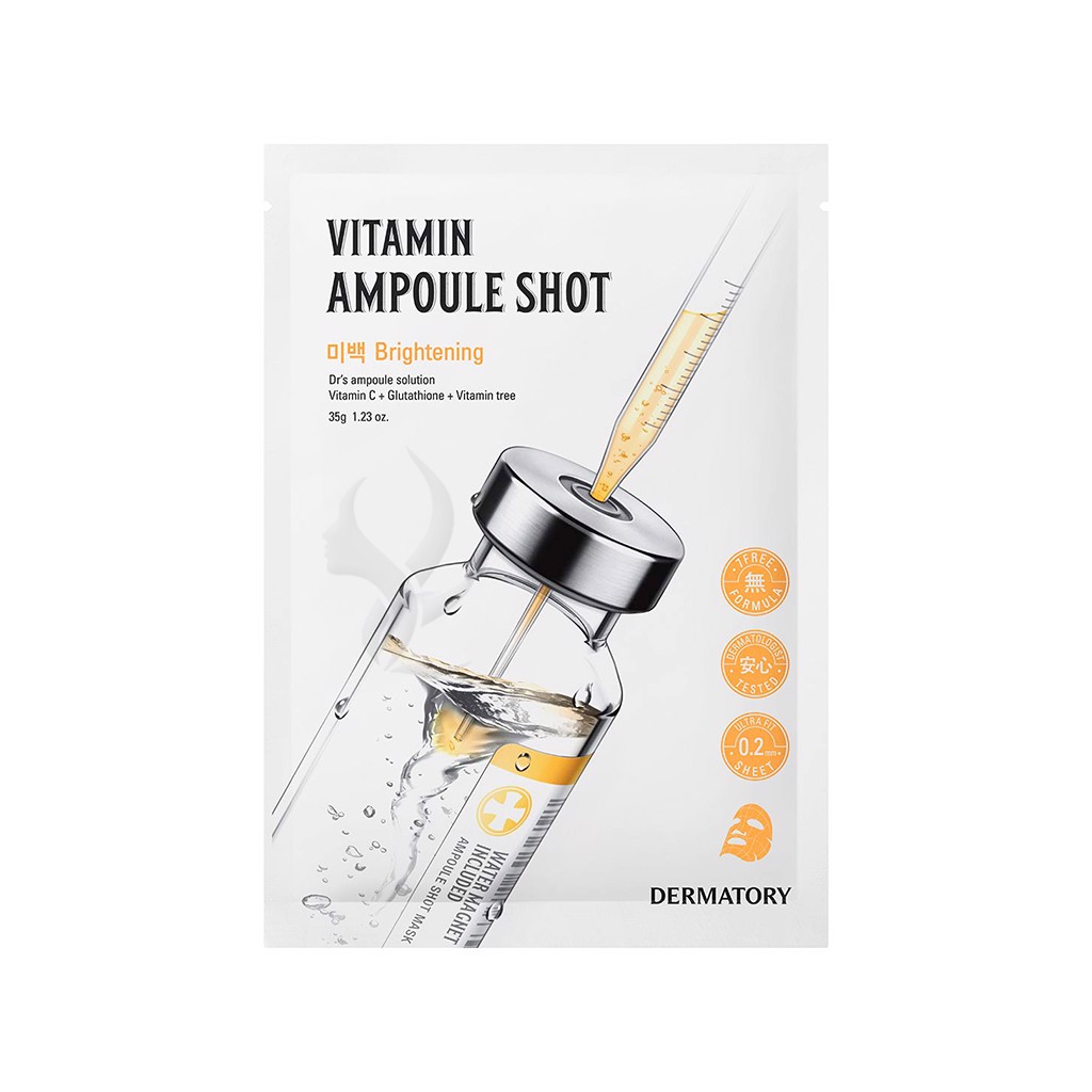 Mặt Nạ Giấy Dermatory Ampoule Shot Mask Vita-Shot 35g (1 miếng)