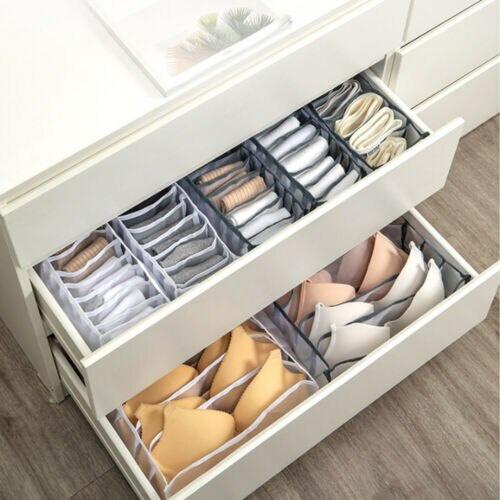 New Underwear Storage Compartment Box Foldable Bra Organizer Drawer Socks Storage Box Cabinet Drawer Divider Home Organizer