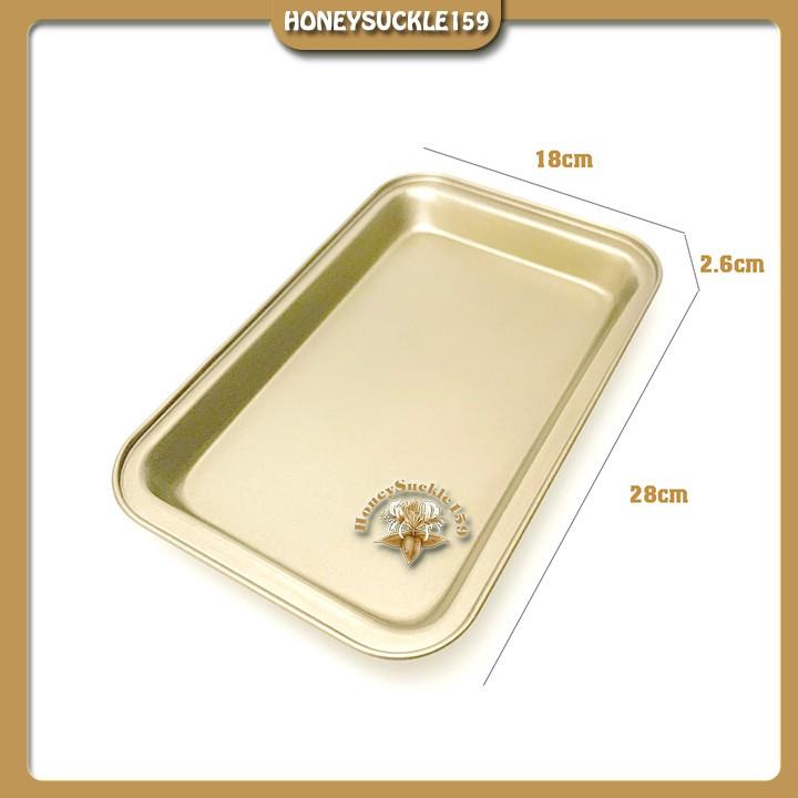 Khay Nướng Bánh Chữ Nhật Chống Dính Mini 28*18*2.6cm