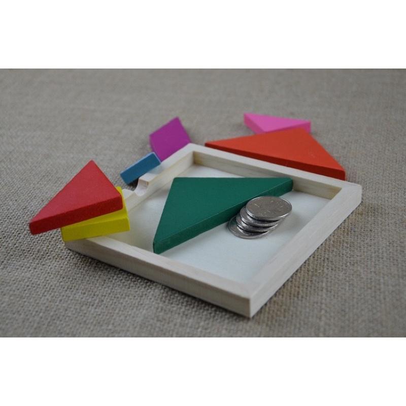 Bộ ghép trò chơi trí uẩn tangram cho bé phát triển trí tuệ