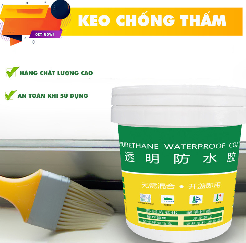 Sơn Chống Thấm X2000 -  Keo sửa chữa các vết nứt, Chống thấm bề mặt sàn - tường - trần nhà