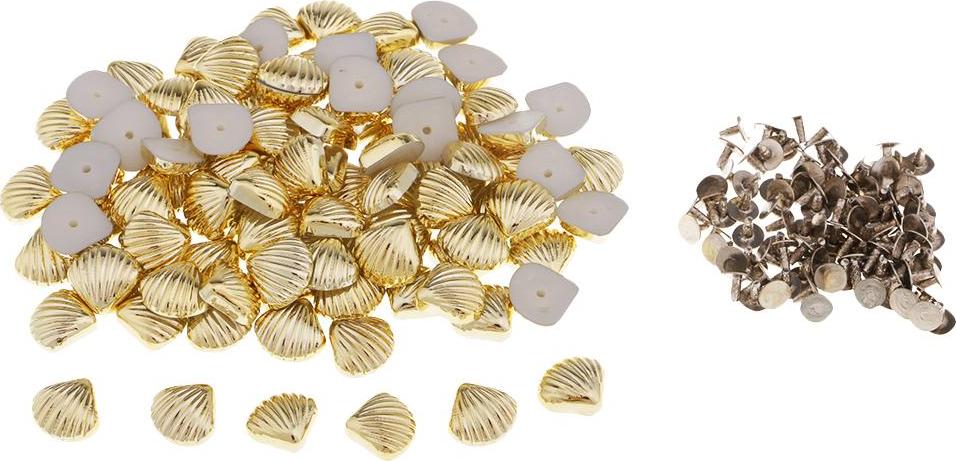 100 Bộ Vỏ Nhựa Đinh Tán Đinh Nút Cho DIY Giày Túi Quần Áo Trang Trí
