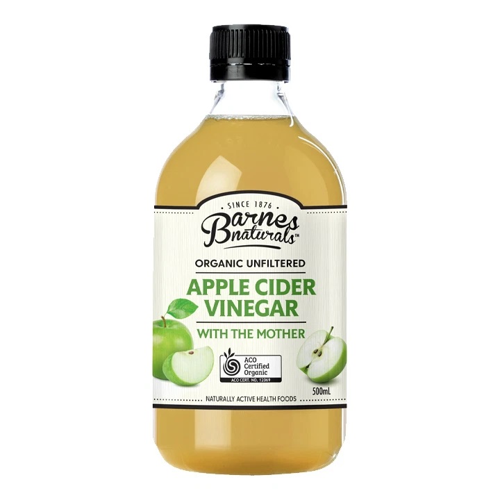 Giấm táo hữu cơ Barnes Naturals (có giấm cái) Organic Apple Cider Vinegar (with mother)