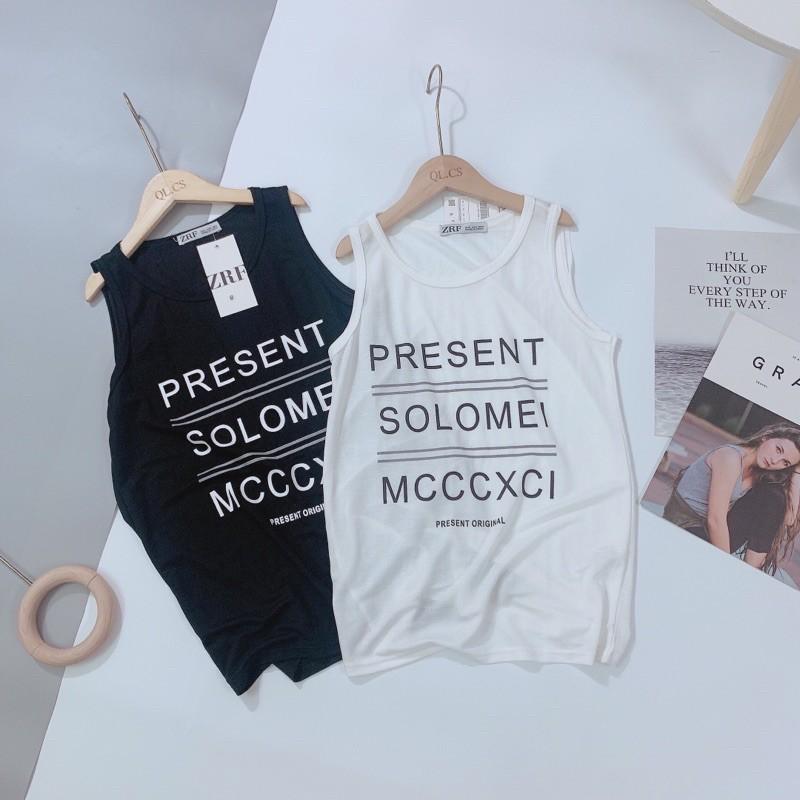 Áo ba lỗ 2 màu Basic hot hit mùa hè