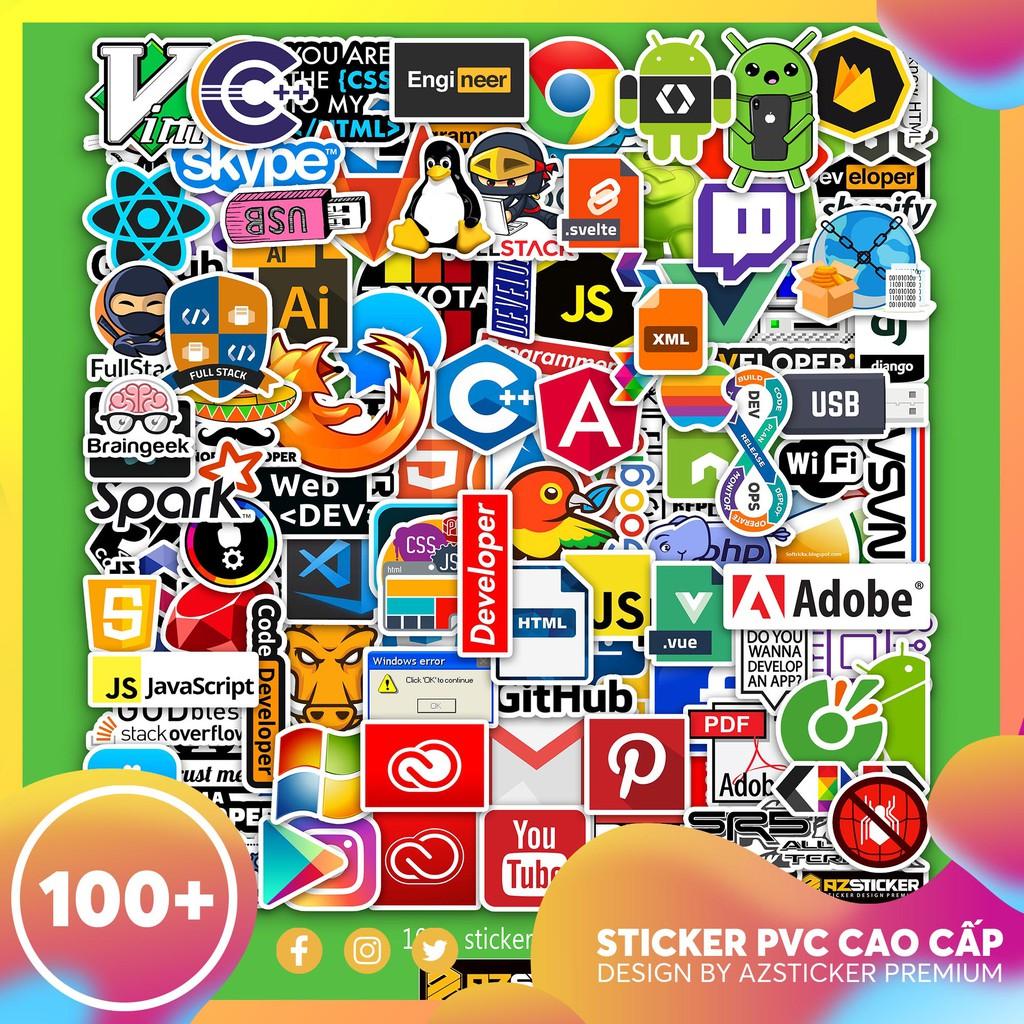 Sticker Dán Laptop , Dán Điện Thoại , Dán Máy Tính Bảng Dành Cho Dân IT | Sticker Chủ Đề Lập Trình Viên Deverloper