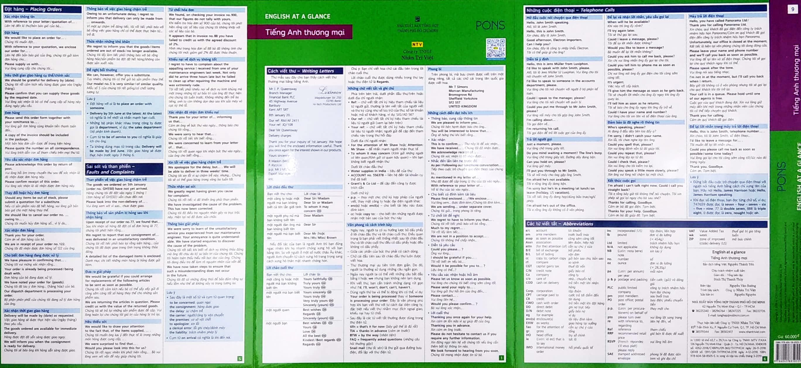 Sách English At A Glance – Tiếng Anh Thương Mại
