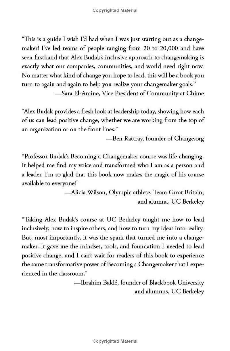 Sách ngoại văn: Becoming A Changemaker