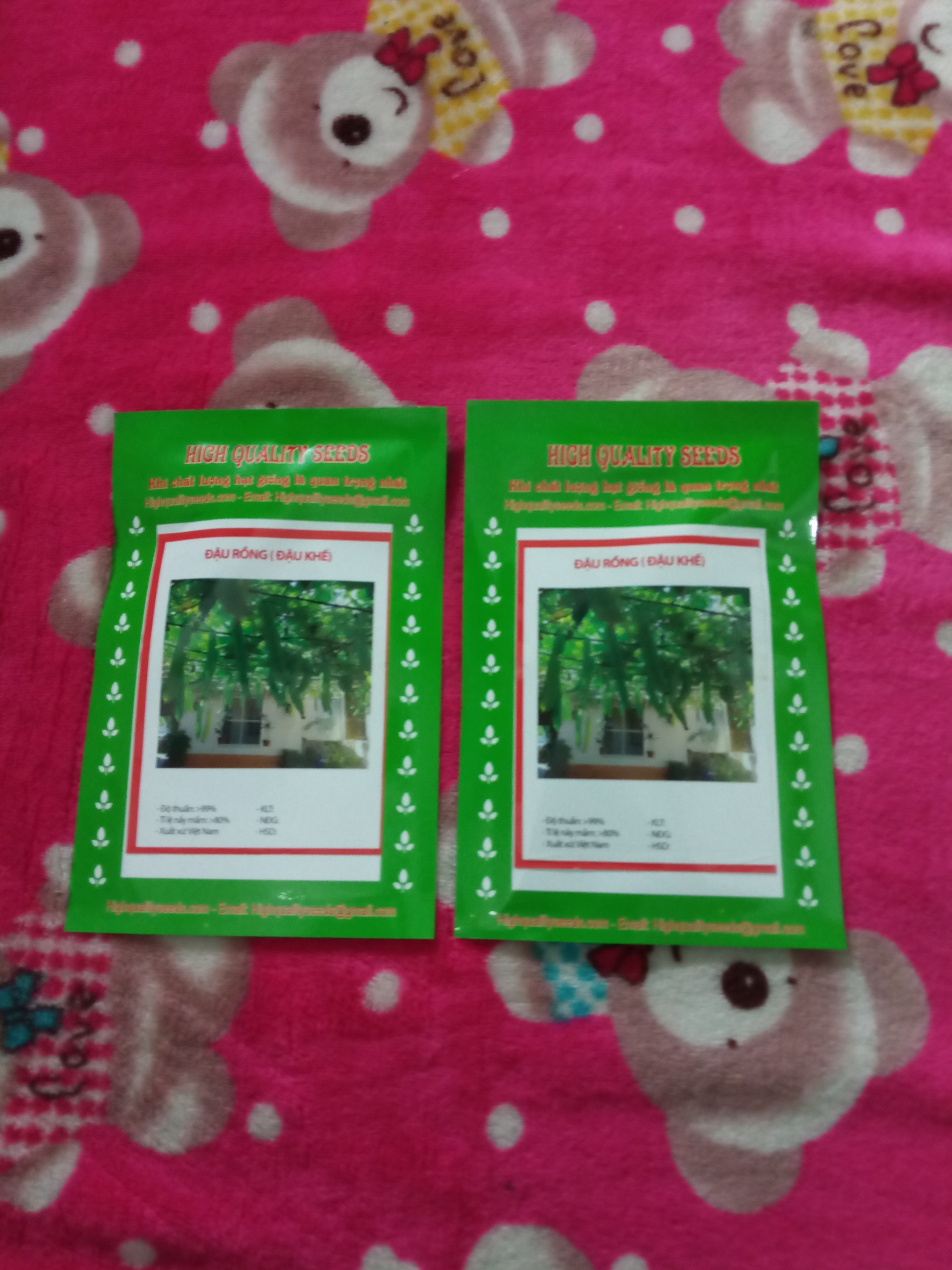 02 Gói Hạt Giống Đậu Khế - Đậu Rồng -Nảy Mầm Cực Chuẩn