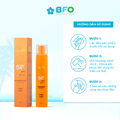 Xịt Chống Nắng Bảo Vệ Da Tối Ưu Summer SUN Spray SPF 50 PA++++ 100ml