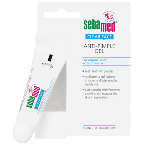 Kem Hỗ Trợ Trị Mụn Và Làm Dịu Da Sebamed Ph5,5 Clear Face Anti-Pimple Gel - SCF04A - 10ml