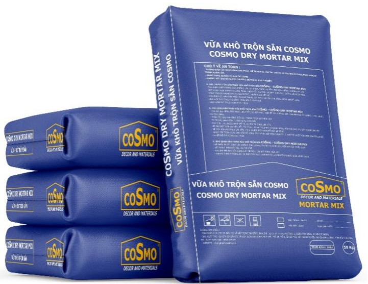 Vữa khô trộn sẵn Cosmo – Cosmo Dry Mortar rmix