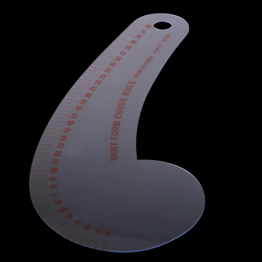 12.2 inch Long Comma Shaped Ruler Sewing Tools by Clothing Sewing Supplies