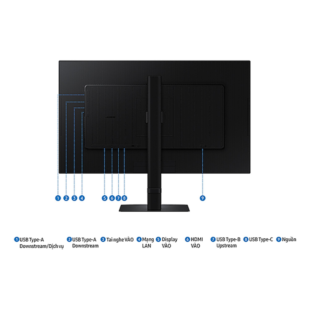 Màn hình chuyên đồ họa Samsung 27 inch LS27D804UAEXXV 4K sRGB 99% IPS HDR 10 Factory Calibration USB-C 90W - Hàng chính hãng