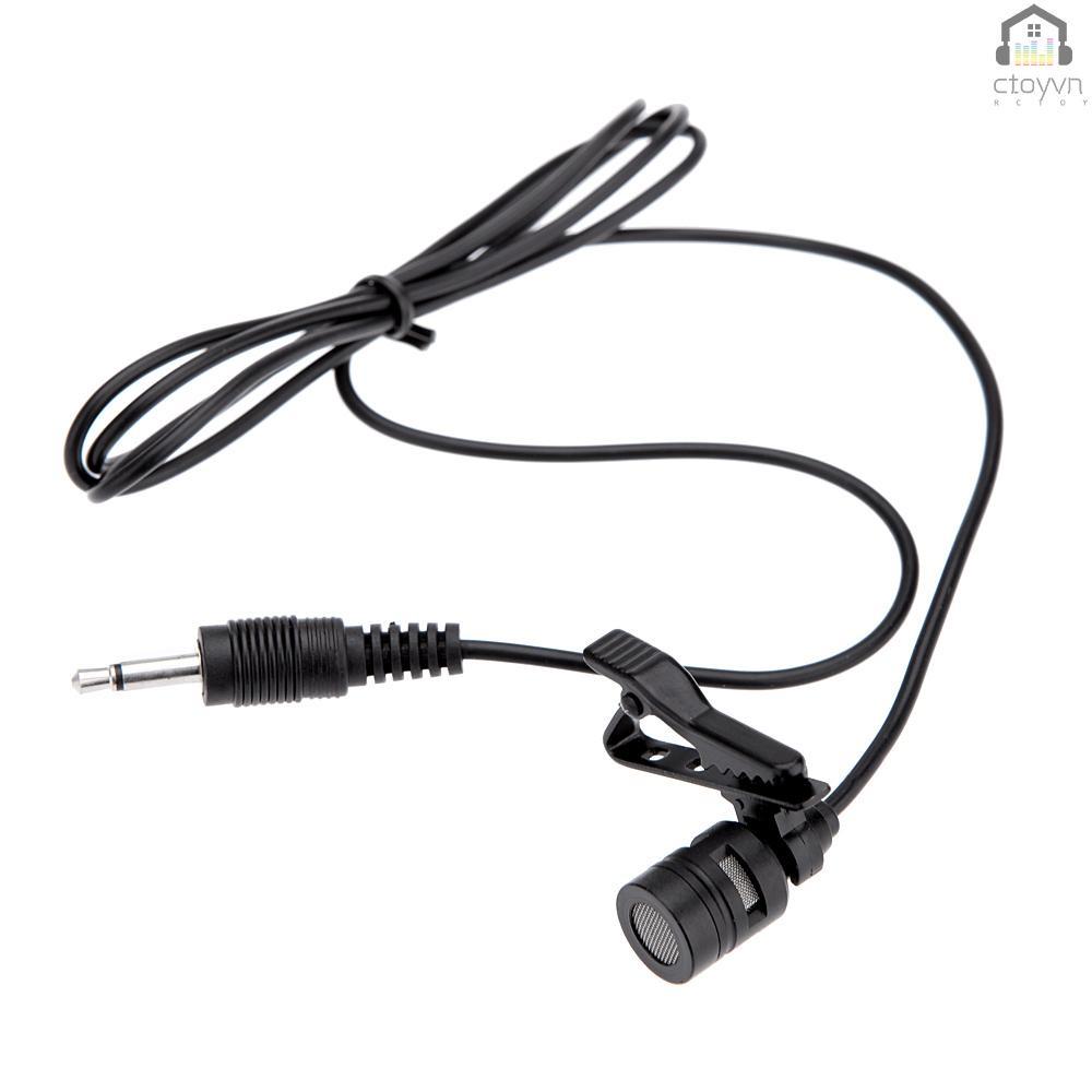 Micro kẹp cổ áo bằng kim loại 3.5mm cho máy tính/laptop