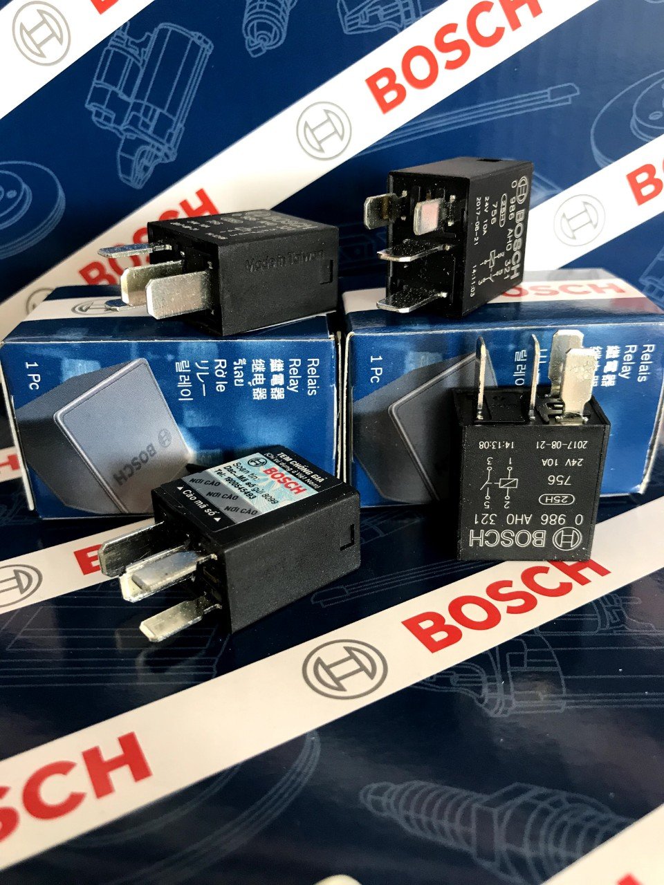 Relay Rờ le Mini Bosch 4 Chân 24V 10A - Relay 321