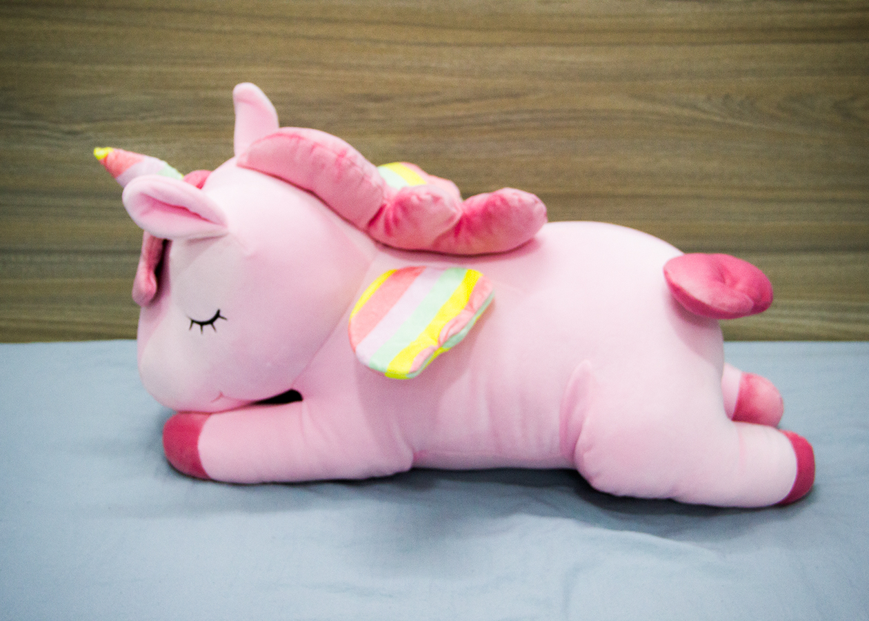 Thú nhồi bông Ngựa Một Sừng Unicorn nằm size 55cm BA00098