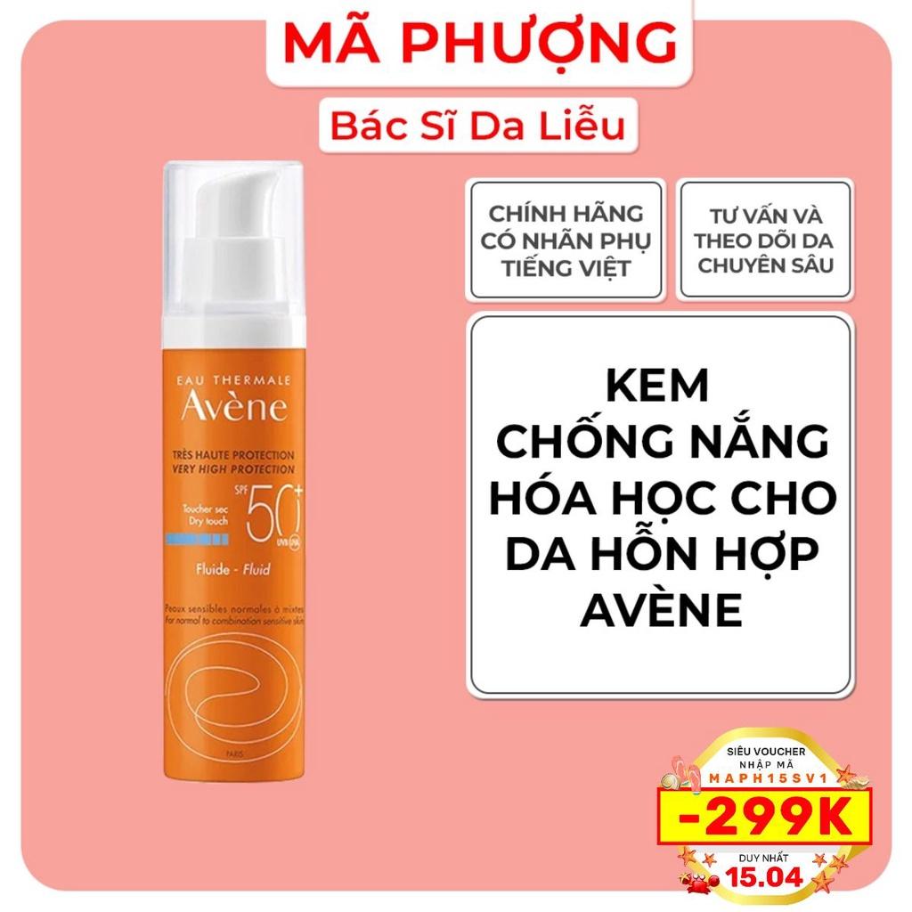 Kem chống nắng Avene Fluid da thường da hỗn hợp