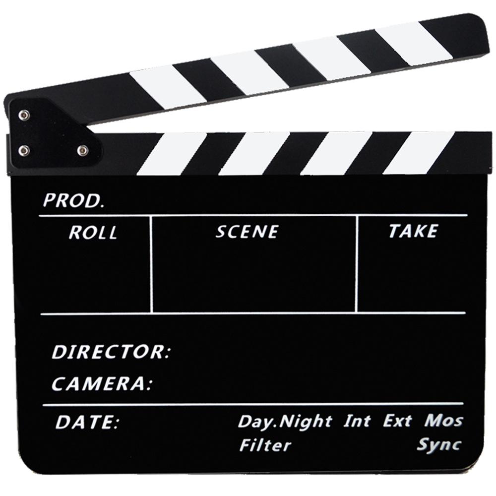Đạo diễn phim chuyên nghiệp Clapboard, Studio chụp ảnh Video TV Acrylic