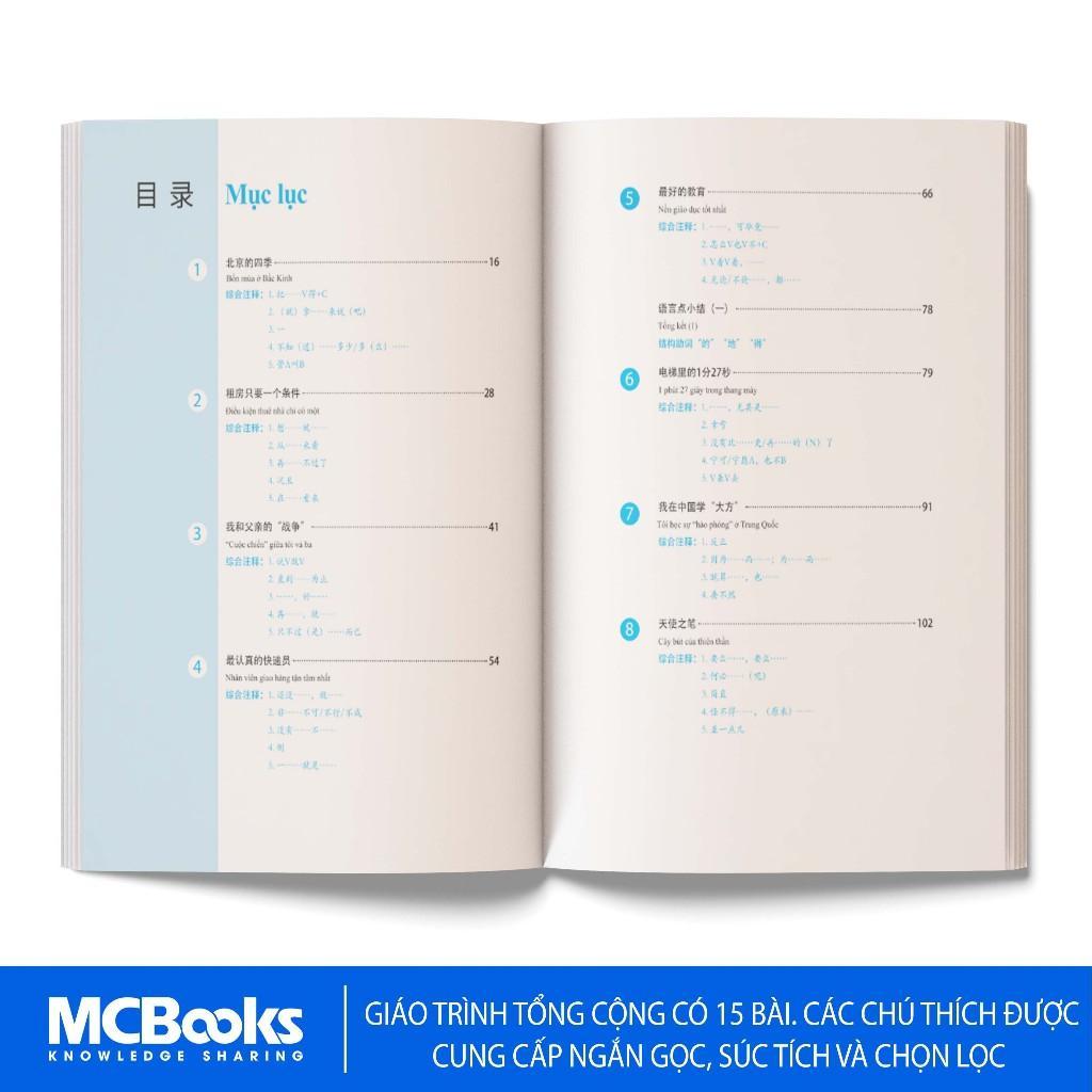 Sách - Giáo Trình Phát triển Hán ngữ Tổng Hợp Trung Cấp 1&amp; 2 - MCBooks
