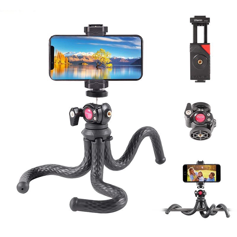 Ulanzi U-SELECT FT-01 - Tripod Bạch Tuộc Xoay 360° Cho Smartphone, Gopro, Máy Ảnh, Tải Trọng 2 Kg - Hàng Chính Hãng