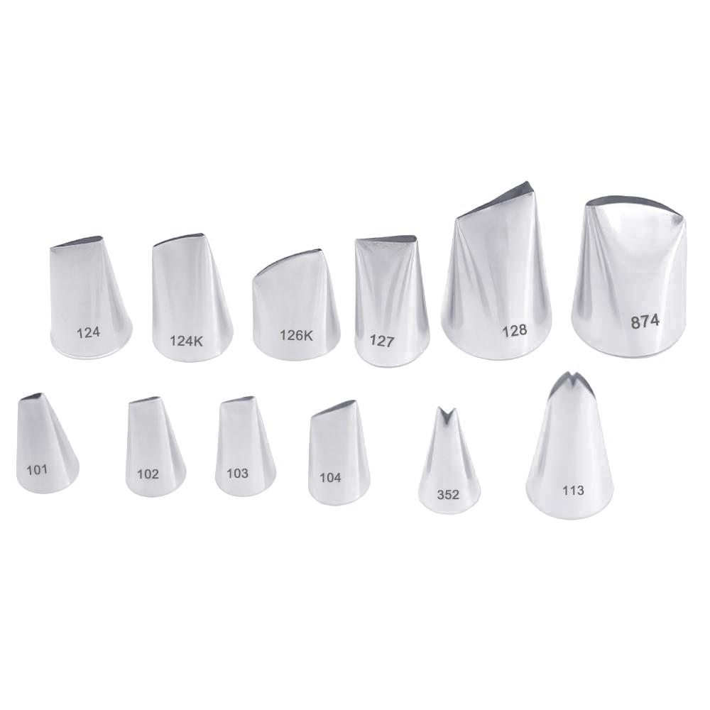 28 Cái/bộ Ốp Bánh Ngọt Túi Đầu Bếp Tự Làm Ống Dạng Ống Dẫn Kem Có Thể Tái Sử Dụng Bánh Ngọt Túi + 12 Hoa Hồng Vòi Phun Bộ Bánh trang Trí Dụng Cụ