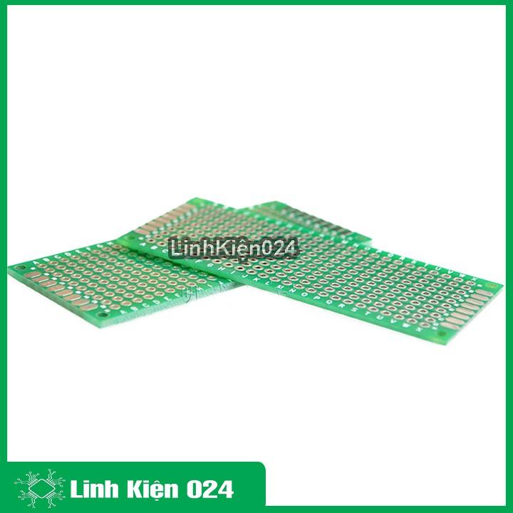 Phíp Đồng Đục Lỗ 2 Mặt PCB Xanh Tốt Dày 1.6mm
