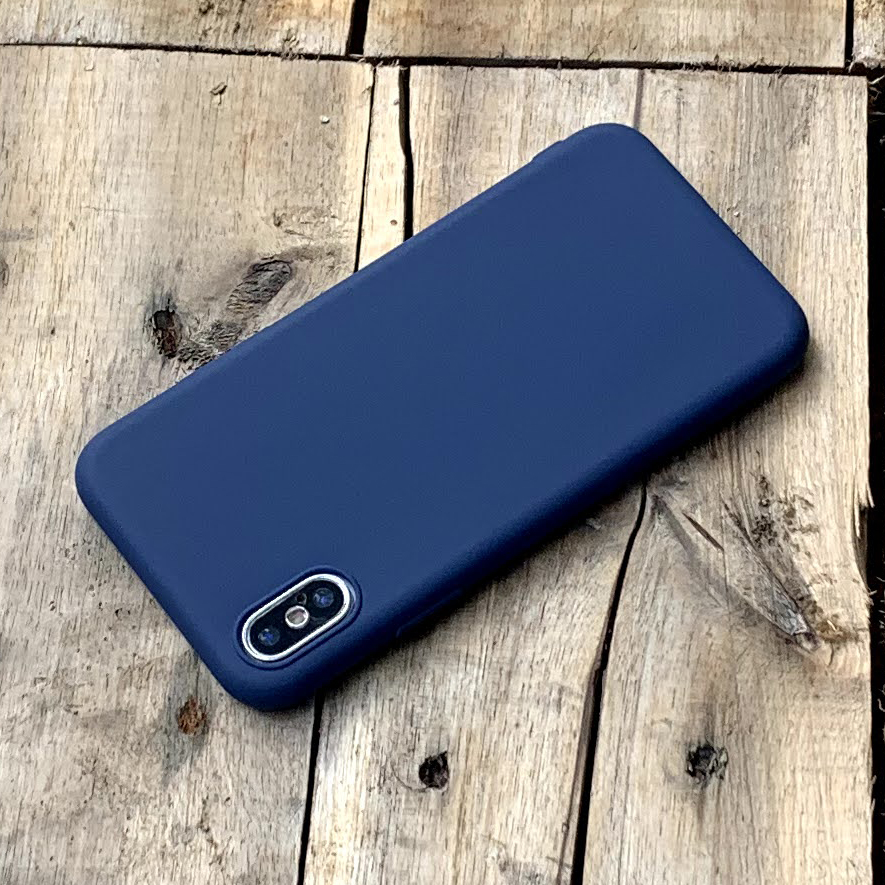 Ốp lưng dẻo mỏng màu xanh dương dành cho iPhone XS Max - Hàng chính hãng