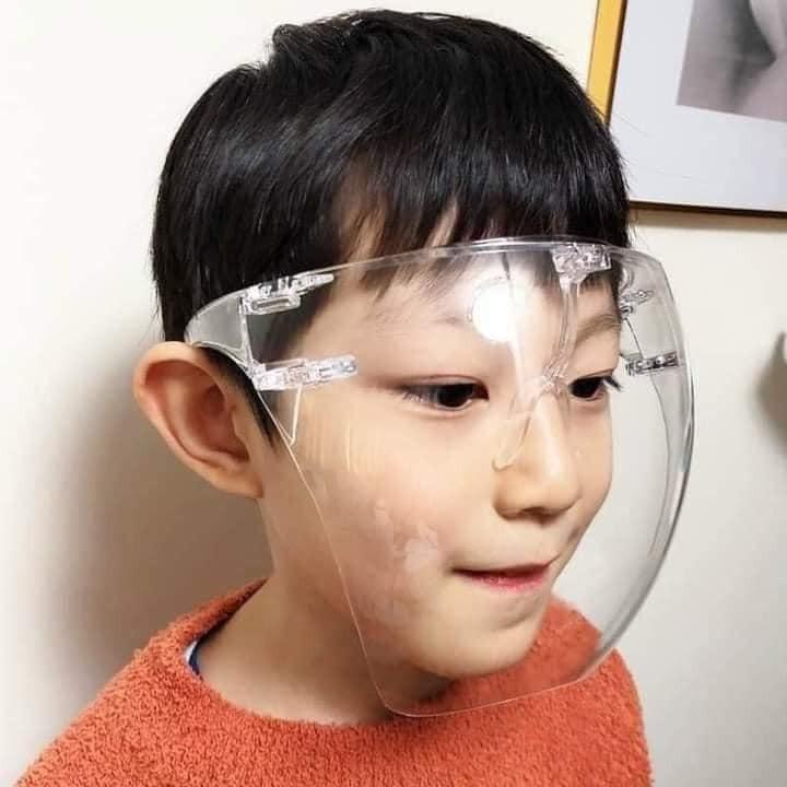 Kính chắn giọt bắn trẻ em / kid che hết mặt FACE SHIELD chống giọt bắn phòng dịch