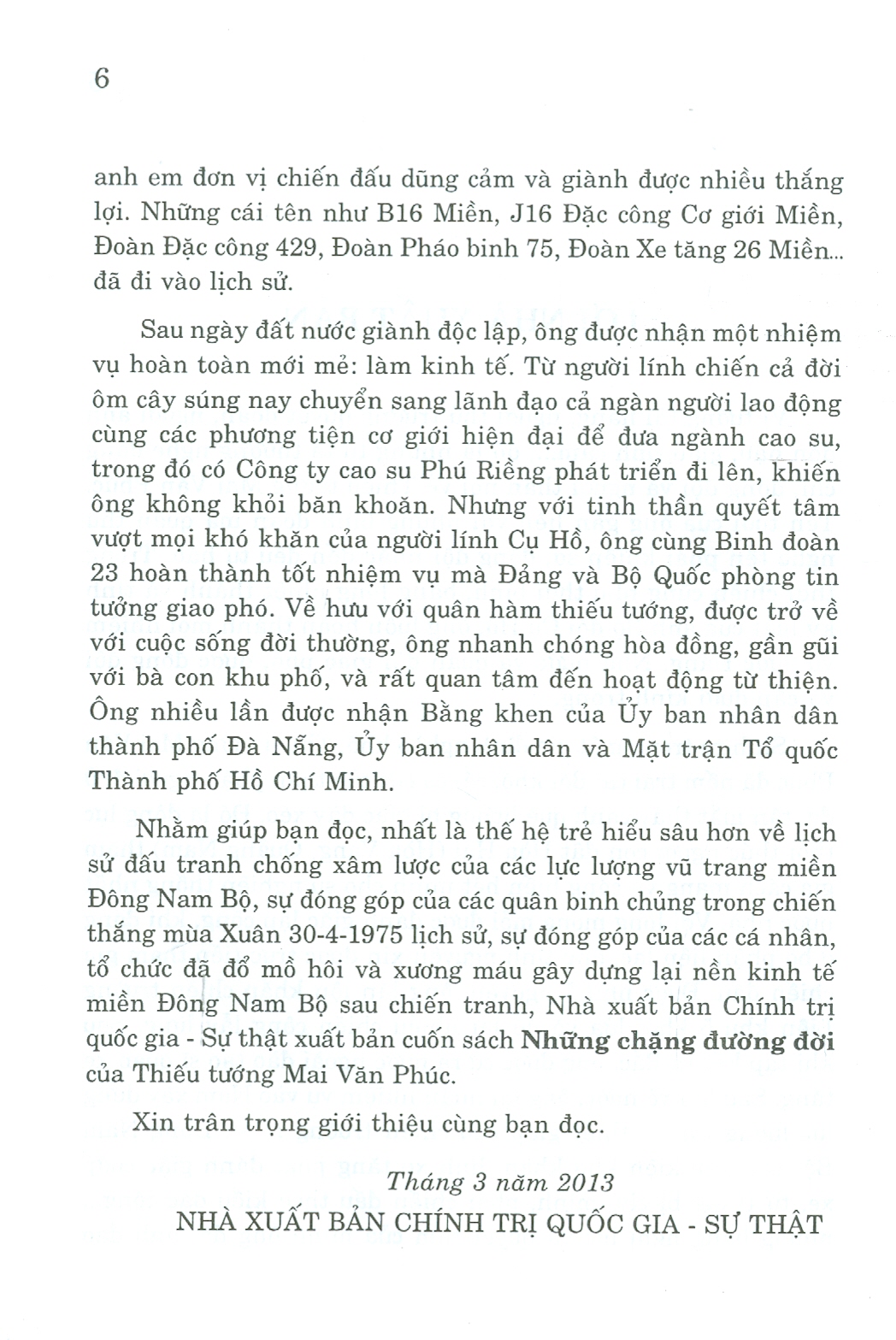 Những Chặng Đường Đời - Hồi ức Thiếu tướng Mai Văn Phúc