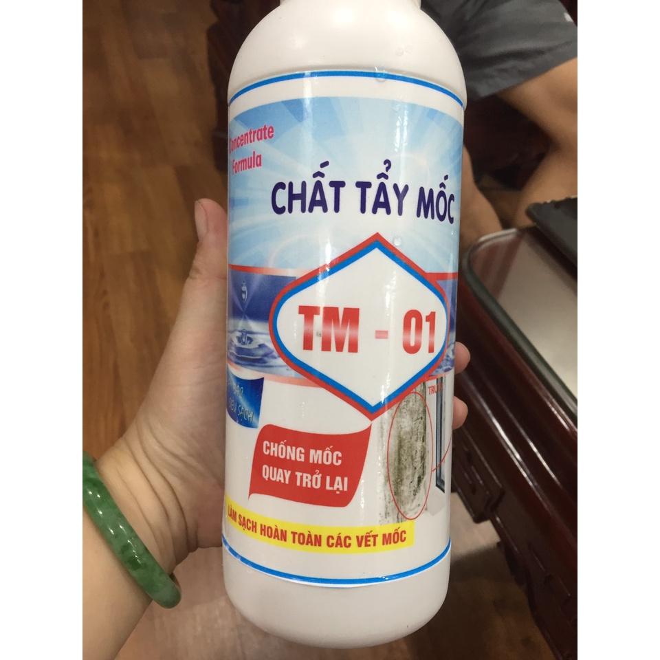 CHẤT TẨY MỐC TM-01: tẩy mốc trên mọi vật liệu như tường, gỗ, vải, cao su hiệu quả