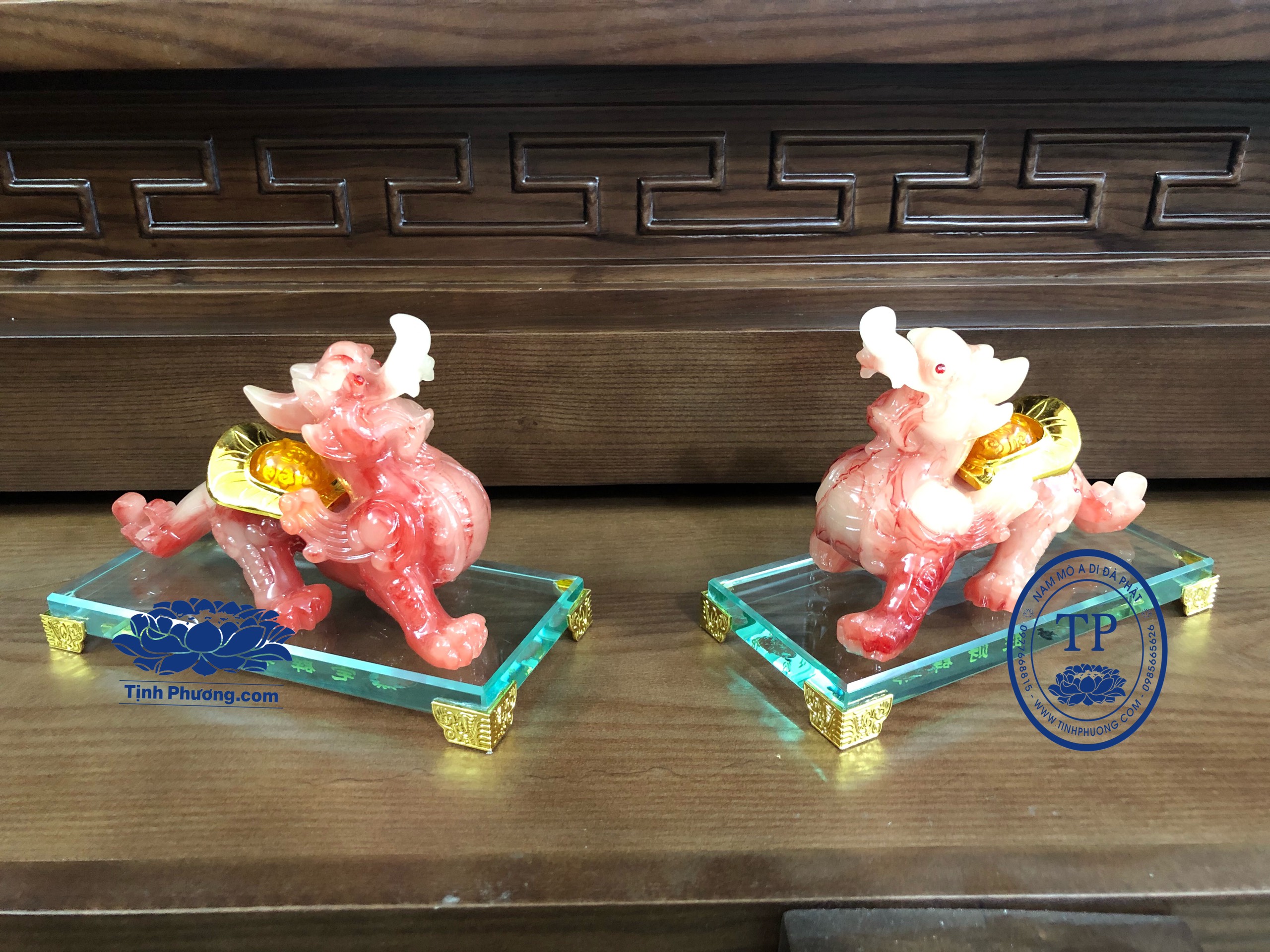Đôi nghê Hưu phong thuỷ  Đế Kính  KH26341