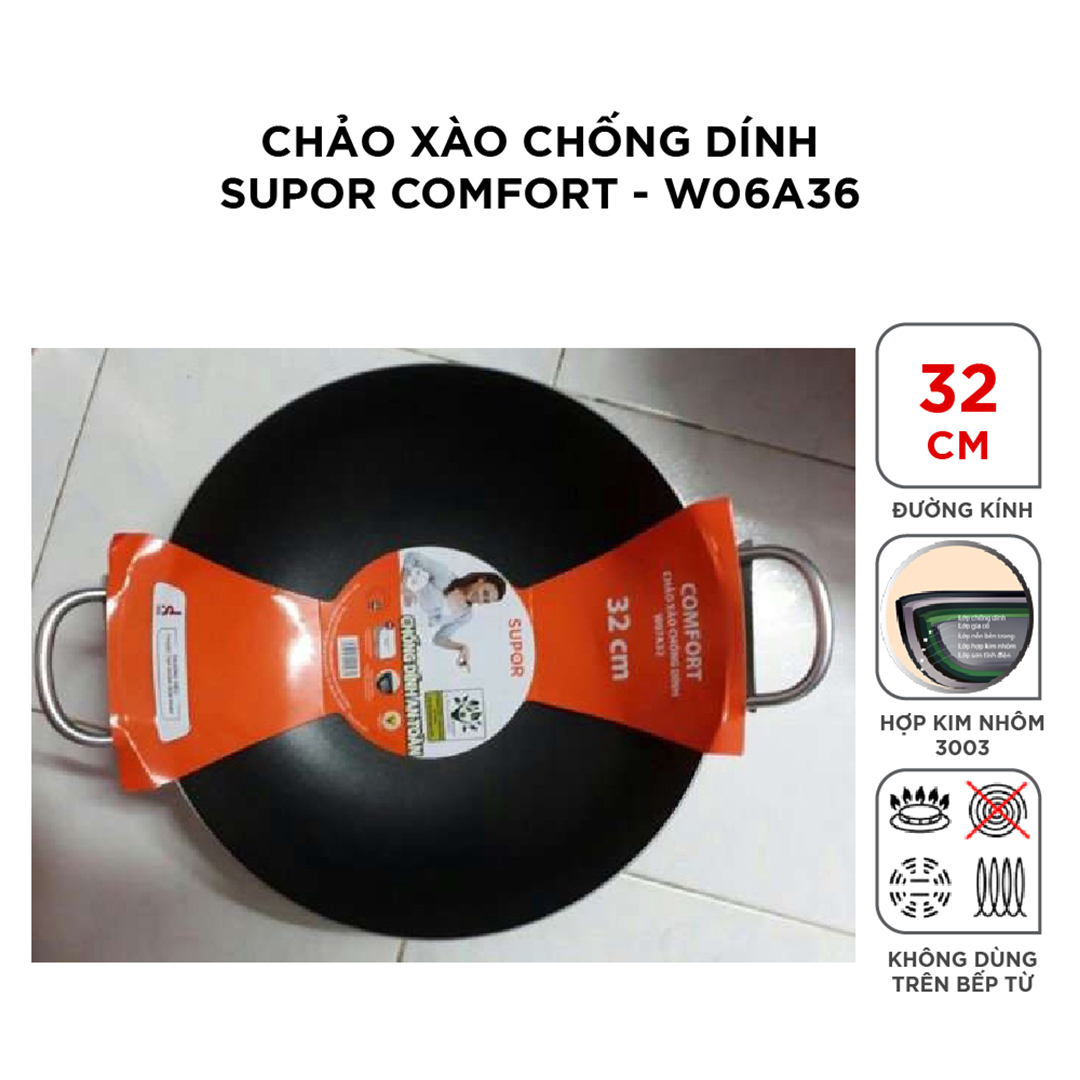 Chảo xào chống dính Comfort Supor