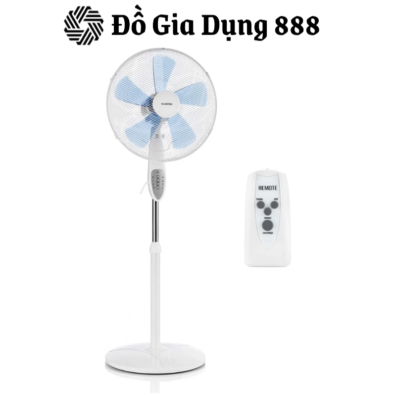 Quạt Cây Đứng KLARSTEIN SUMMERJAM, Quạt Điện, Quạt Máy, Có Điều Khiển, Không Gây Ồn, Nhập Đức
