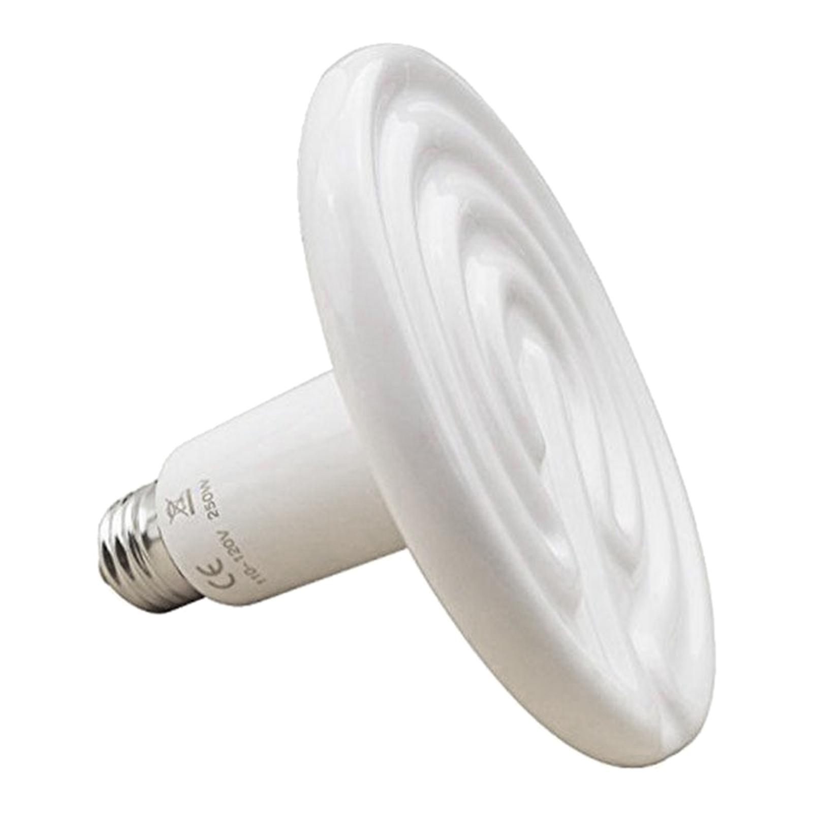 Anti-Burst Terrarium Reptile Heat Bulb, Ceramic Heat Emitter 200W/250W, E27 IR Ceramic Heat Light Bulb for Reptiles/Lizards/Tortoise/Chicken Heater