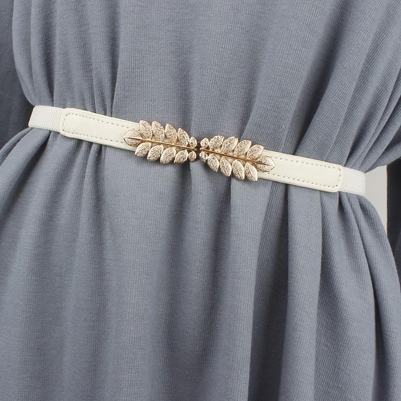 Dây đai nịt váy Belt nữ lá vàng 3 màu L01