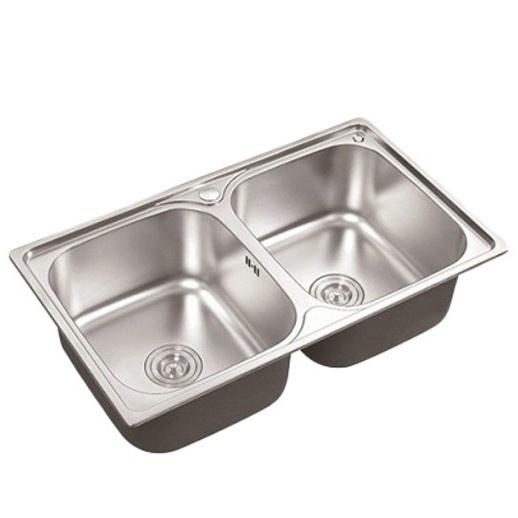 Chậu rửa chén bát INOX 2 hố