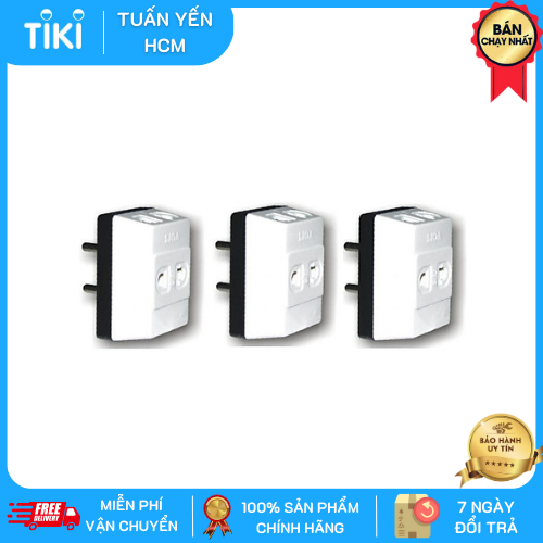 COMBO 3 ổ cắm nối chia 3 chân tròn LIOA  ON3NC5 cao cấp