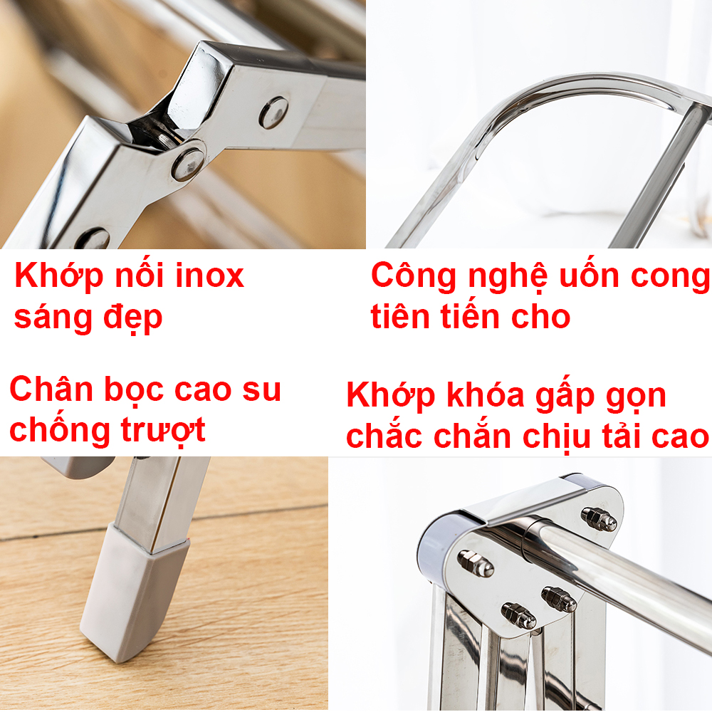 Hình ảnh Giàn phơi để sàn Inox - Nhiều mẫu mã lựa chọn - Hàng chính hãng NIKITA