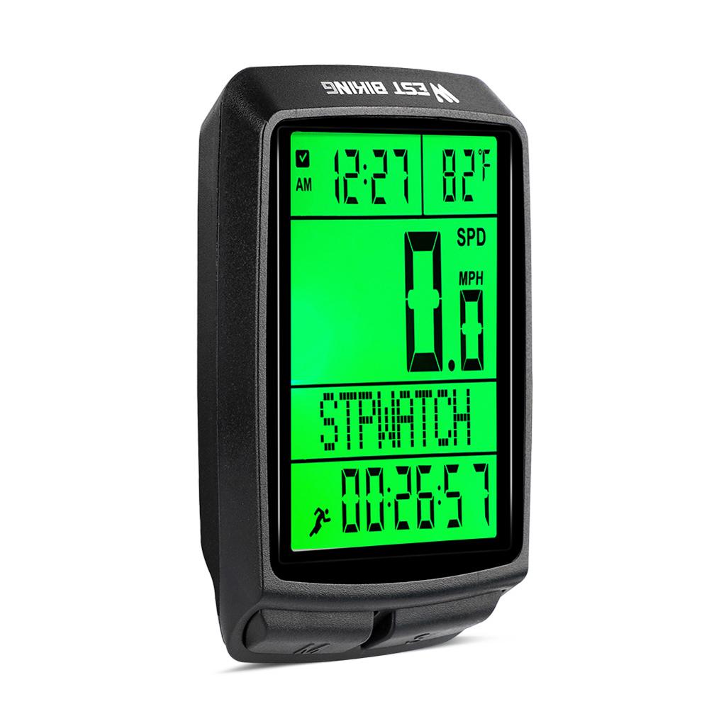 Đồng Hồ Bấm Giờ WEST BIKING Không Dây, 5 Ngôn Ngữ, Giao Diện Đa Chức Năng Dành Cho Chạy Xe Đạp, Leo Núi