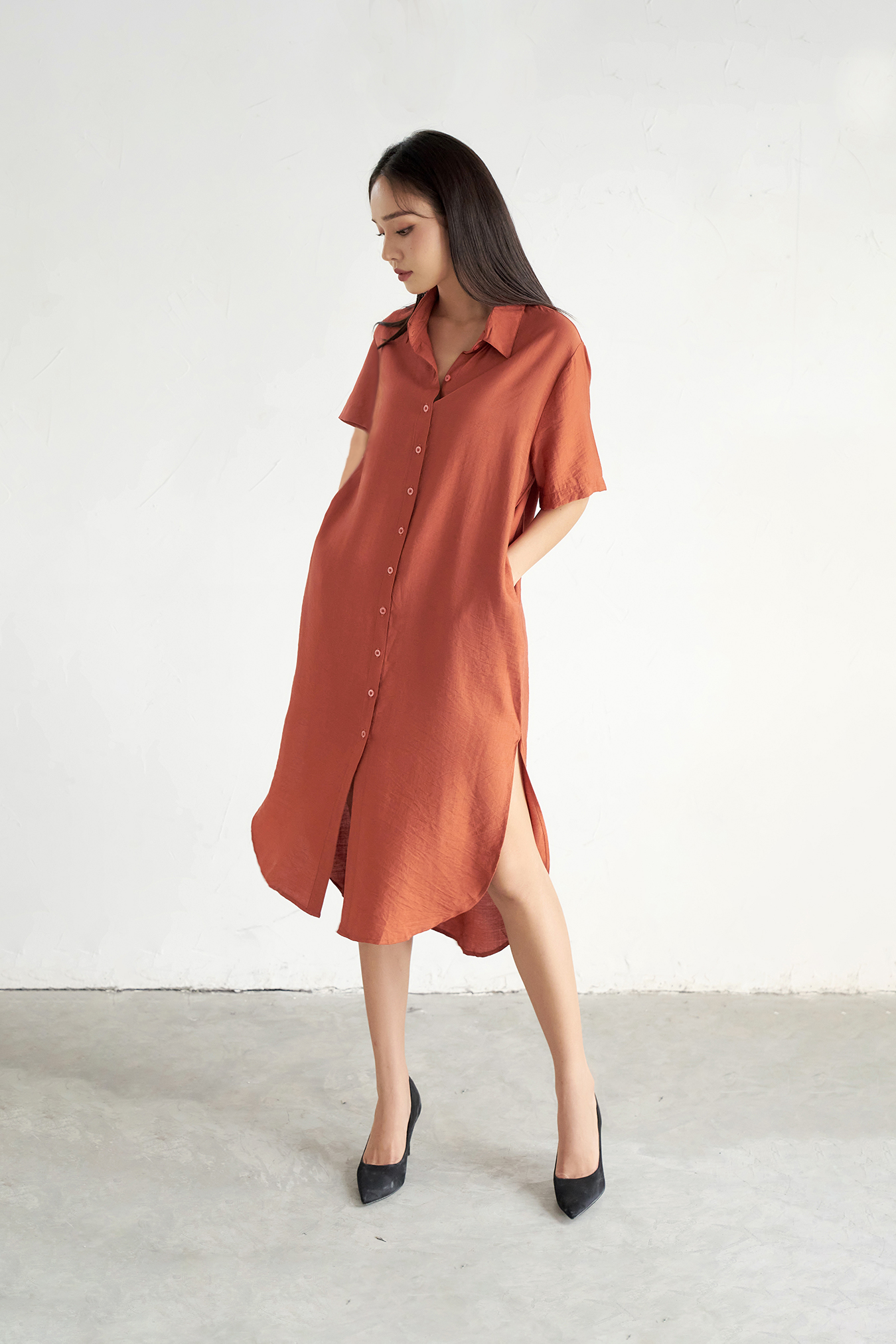 OLV - Đầm Clay Long Shirt Dress