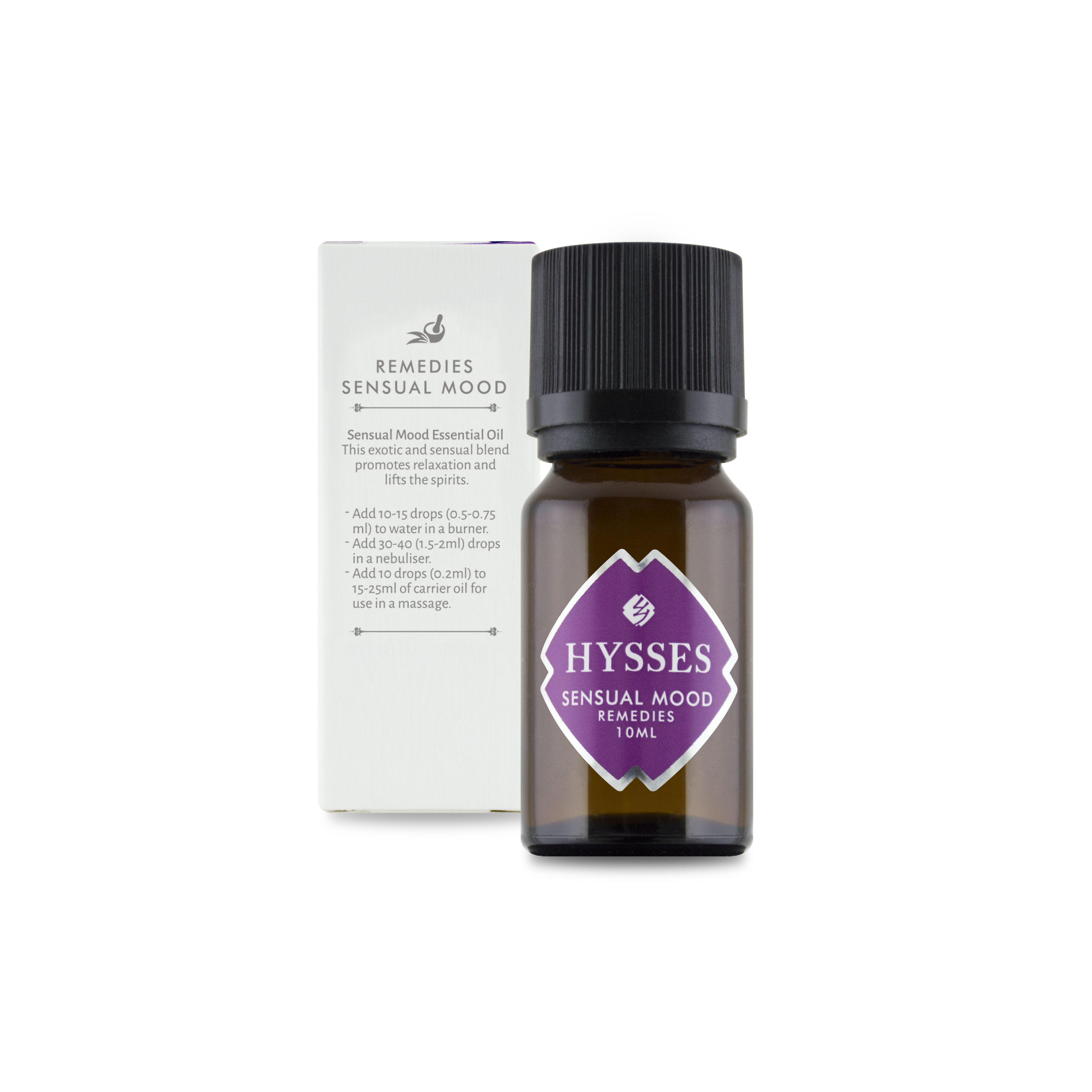 Tinh Dầu Cao Cấp Hysses Remedies Sensual Mood Hương Dễ Chịu, Giảm Căng Thẳng, Cải Thiện Tình Trạng Mất Ngủ Với Tinh Dầu Hoa Nhài - Sả Hoa Hồng Hữu Cơ Tự Nhiên