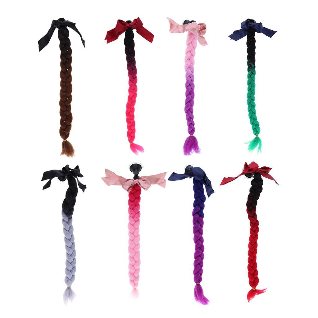 Braids Gradient Ramp Ponytail Motorcycle    Hair 24" #1