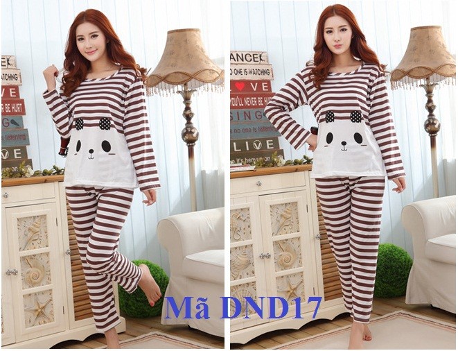 Bộ đồ ngủ hoạt hình dài tay DND17 - DND17 215.000đ