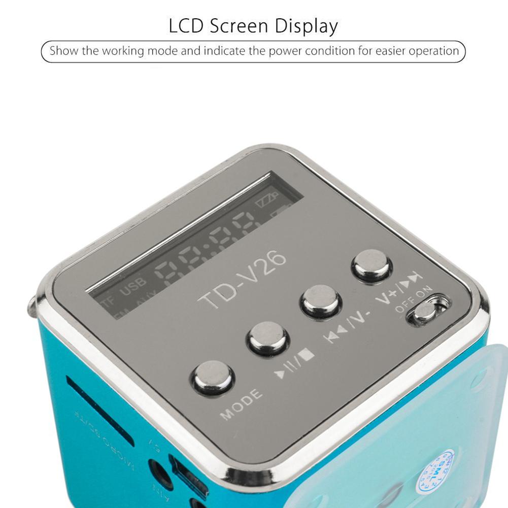 Máy tắm vòi hoa sen loa rảnh tay không dây Mini FM Radio Trình nhận MP3 Bluetooth tương thích 5.0 Người chơi Soundbar TF Thẻ Color: Green